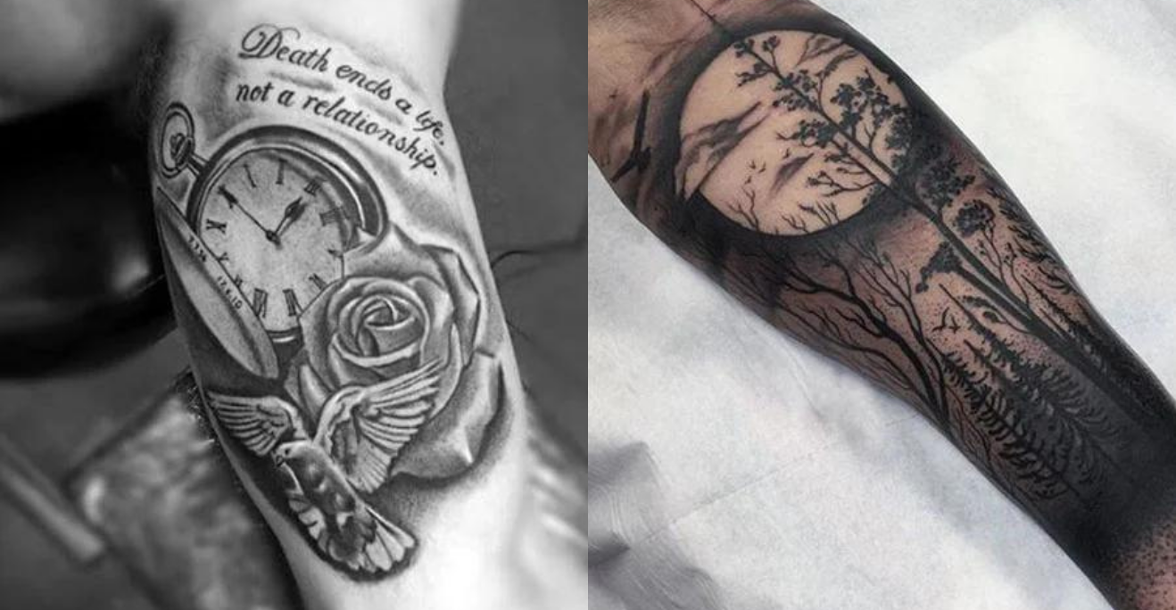 tetovanie na celú ruku pre muža